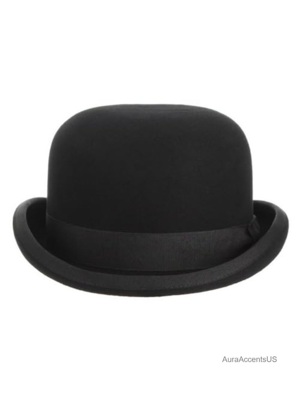 Mens 100% Wool Bowler Derby Hat Satin Lined Formal Costume Hat